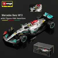 Bburago 1:43 W13 2022 Mercedes Benz F1 Team 44 Hamilton Team 63 Russell Alloy Die Casting Model Racing Vehicle Gift Toy 2