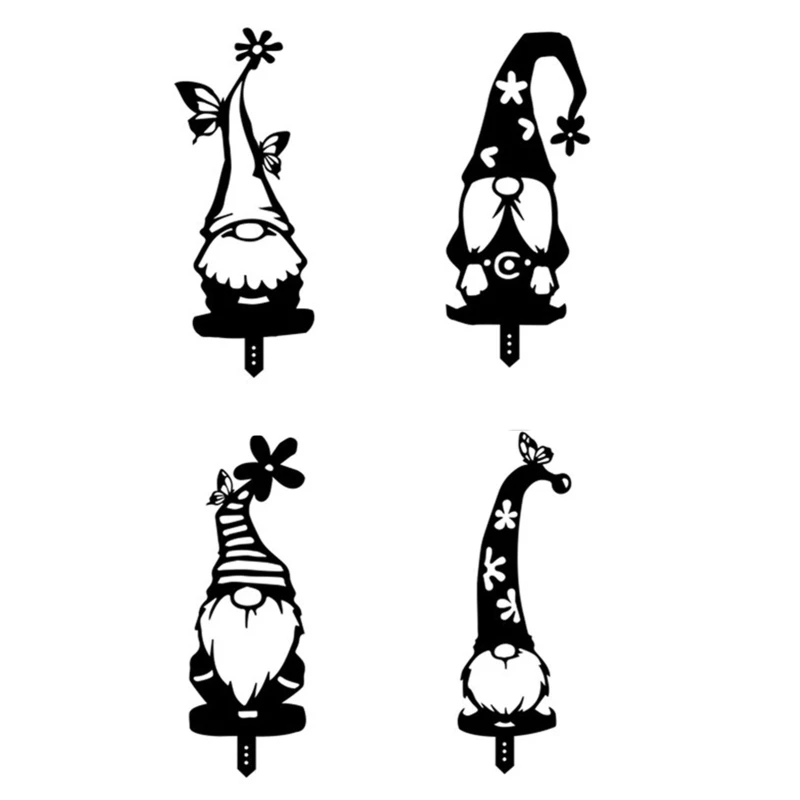 

Garden Stake Durable Hollow out Gnomes Sculpture for Creative Acrylic Dwarf Deco Drop shipping