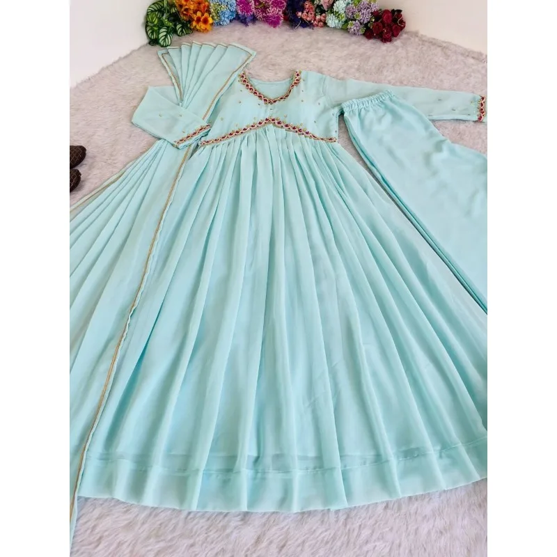 Women Pakistani Indian Designer Dupatta Salwar Kameez Palazzo Kurta Kurti Gown