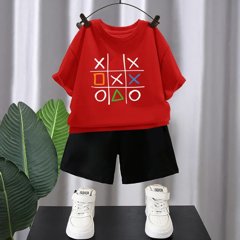 Summer Boys' Sports T-shirt New Creative Printed Top Fashion Children's Clothing Cotton Top for Kids 4 5 6 7 8 9 10 11 12T 3