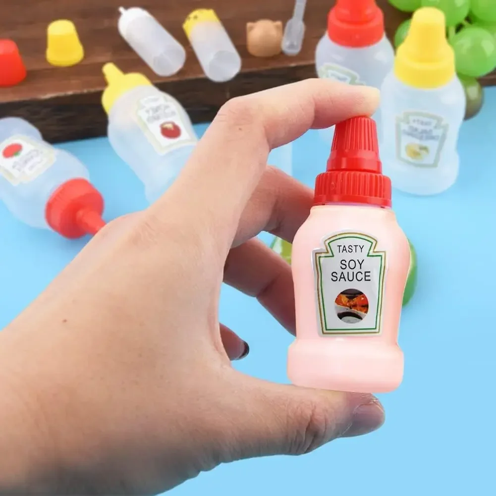 Description Picture 5 of itemMini Camping Sauce Kitchen Spice Racks Box Squeeze Cooking Utensils Bottle Salt Shaker Ketchup Condiment Dispenser Kids Lunch