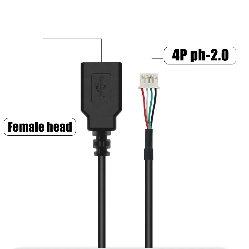 USB紫4 USB To 4P Xh2.54 Cable USB To 4P MX1.25 USB To PH2.0 USB