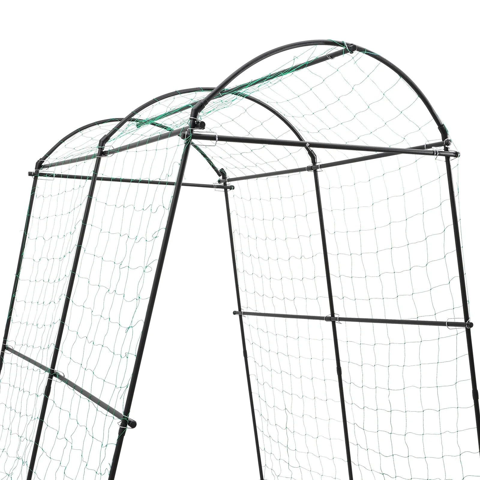 Rosenbogen aus Metall, stabiles Gartenspalier für Pflanzen, Klettern, Torbogen, Gartendekoration und Dekoration, Kletterer, wetterfest, Schwarz – Detail 10