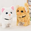 Electronic for Cat Toy Plush Robot for Cat Pet Walking Running Animal Shake Tail Cute Electric Toys For Children Birthda 3