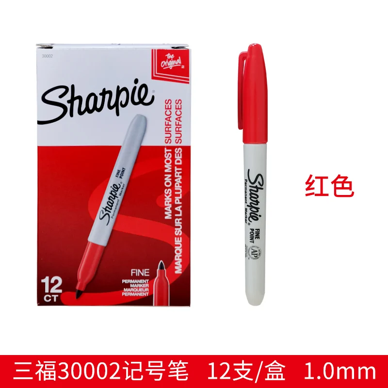 6190050005, Ambersil Red 3mm Medium Tip Paint Marker Pen for use with  Various Materials