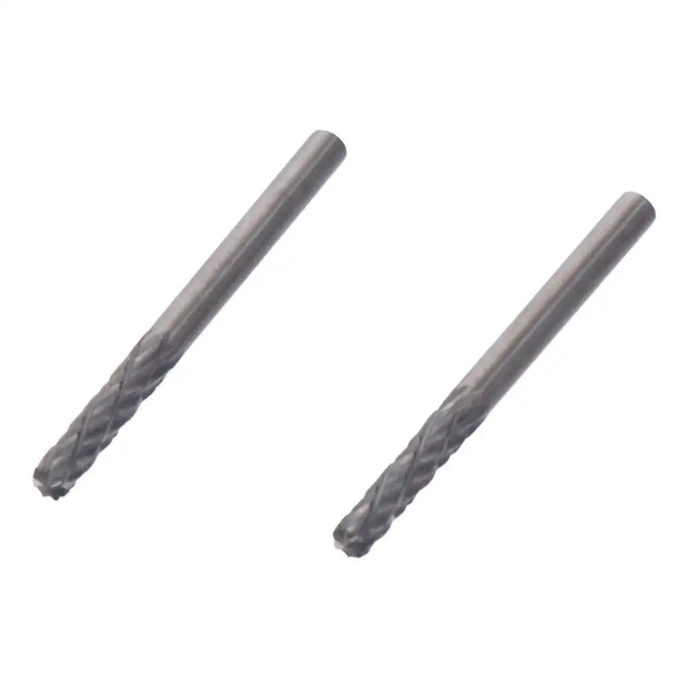 1/8" Shank Rotary Files High-quality Double Cut Tungsten Carbide Cylindrical Radius Burrs Tool for Die Grinder Drill Bit