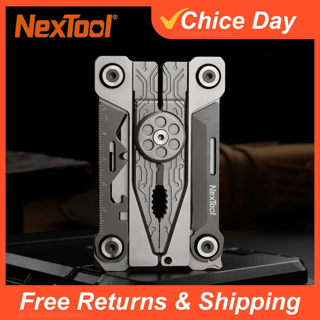 Nextool 미니 EDC 다기능 도구, 야외 휴대용 스크루 드라이버 렌치 플라이어, 나이프 필드 휴대 어라운드, 보관 가방, 14 in 1
