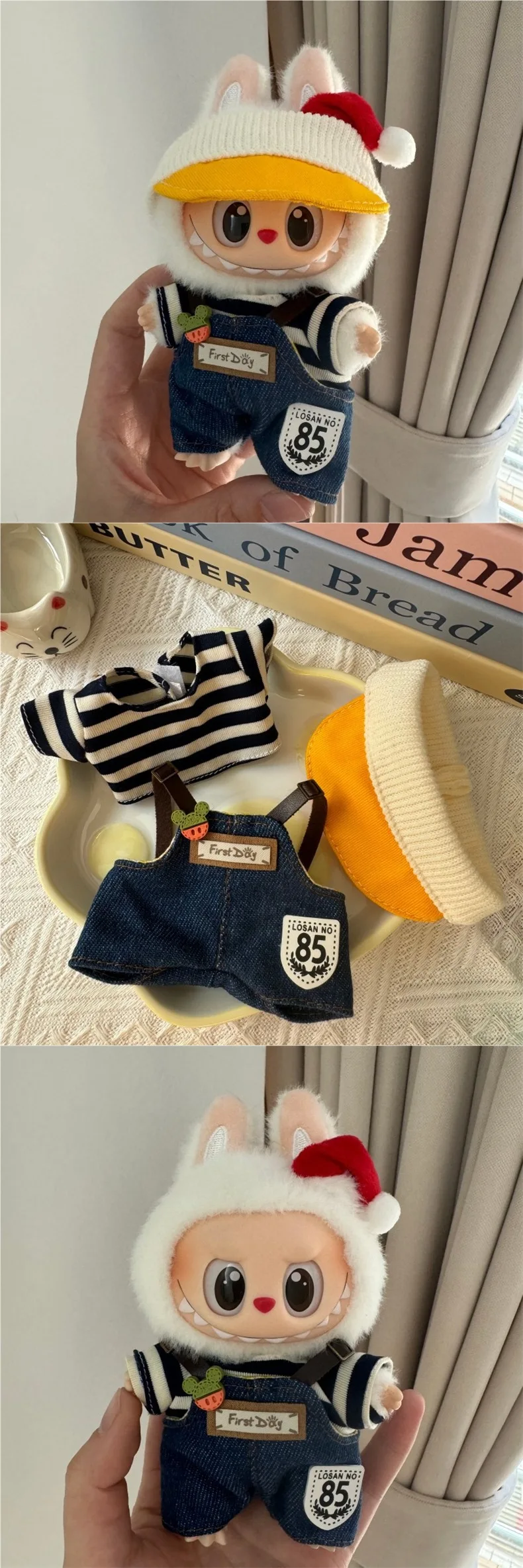 Labubu Clothing First Day Denim Beanie 17