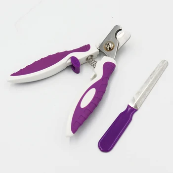 Pets ABS Stainless Steel Nail Clippers Scissors Files Dogs Cats Claw Trimmer Cutter Grooming Tools Set 5