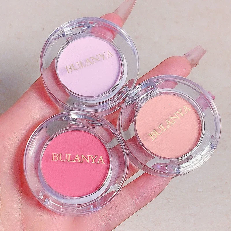 Monochrome Soft Matte Blush Highlighter Orange Peach Pink Natural Red Rouge Cheek Purple Blue Nude Makeup Face Brightening powder blusher blush powder facial blusher monochrome blush