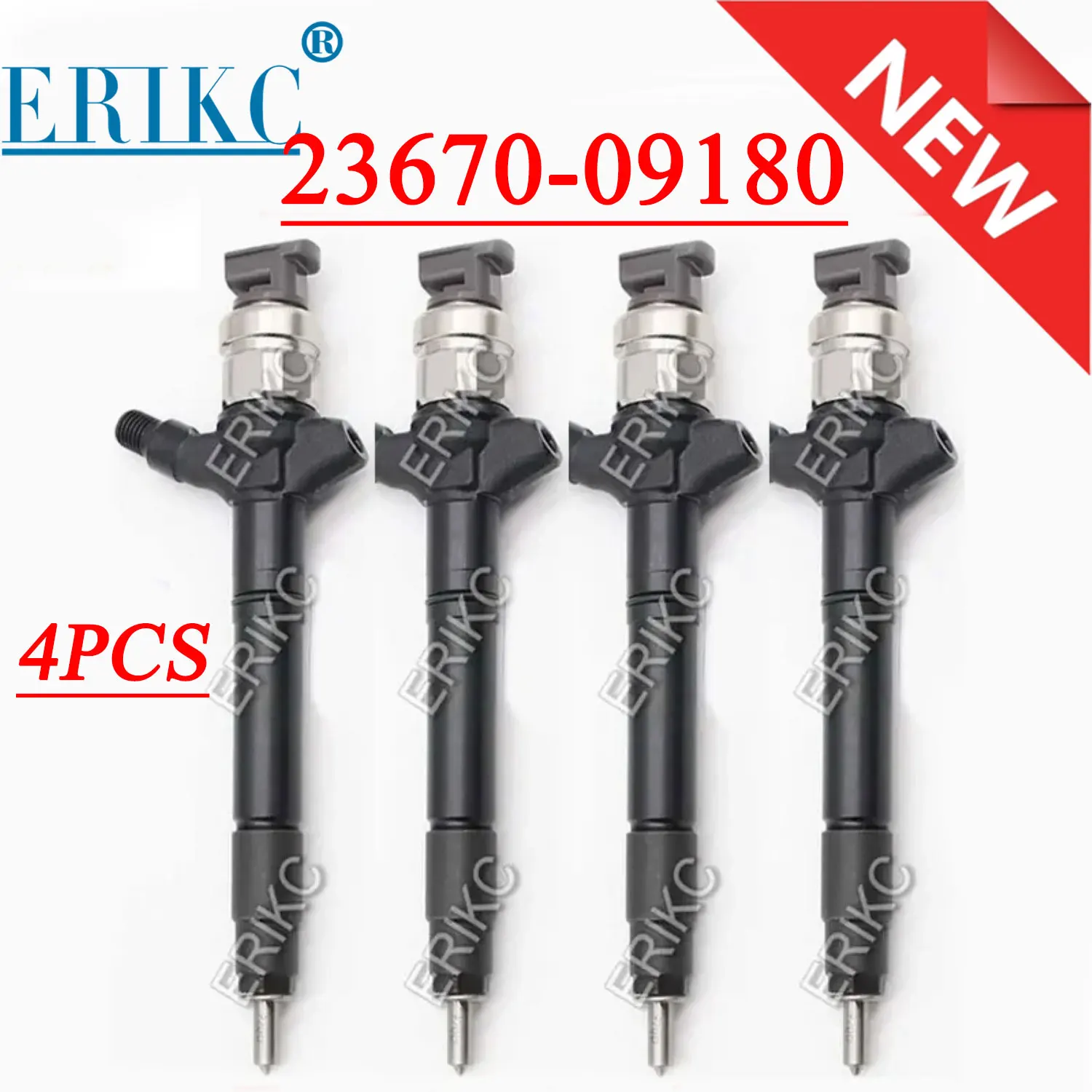 

4PCS 23670-09180 Fuel Injection Nozzle Set 2367009180 Common Rail Diesel Injector Sprayer 23670 09180 For DENSO TOYOTA Vehicle