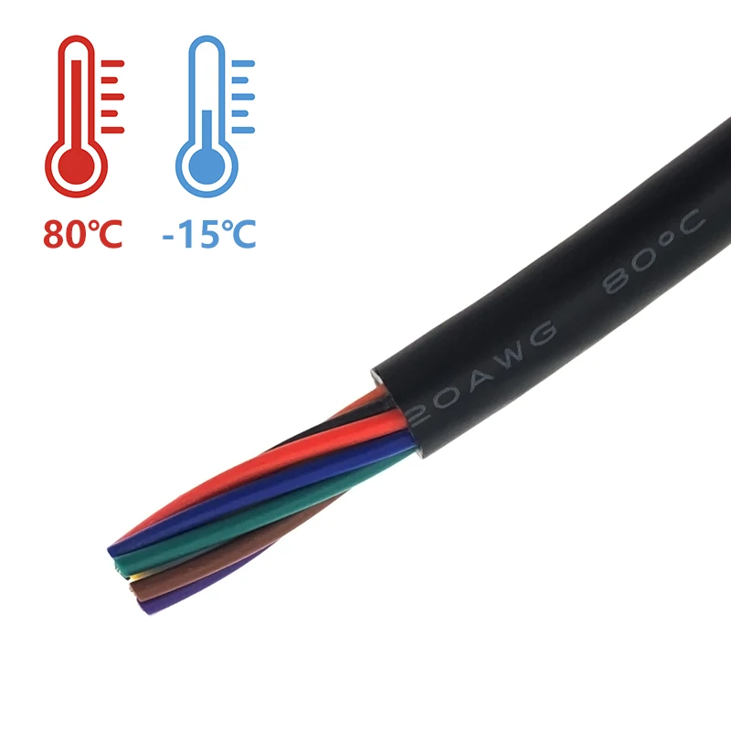 Durable UL2464 Sheathed 24AWG Multi-Core Audio & USB Extension Cable