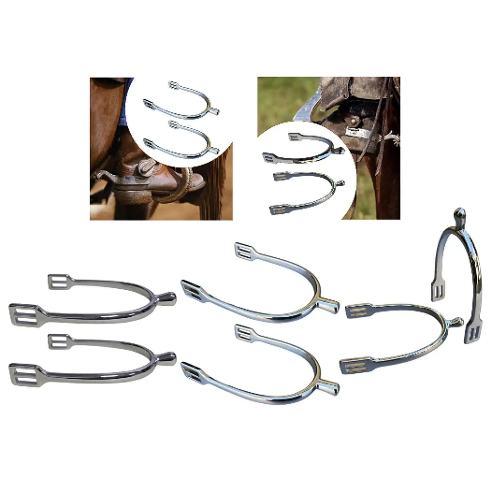 2x Horse Spurs Professional Sturdy Portable Practical Equestrian Equipment Equestrian Training Spurs Zinc Alloy for Women/Kids 2x Horse Spurs Professional Sturdy Portable Practical Equestrian Equipment Equestrian Training Spurs Zinc Alloy for Women/Kids