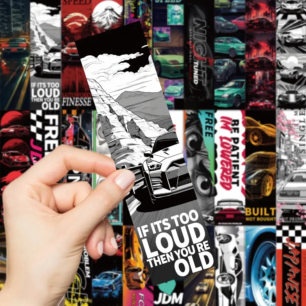 10/30Pcs Cool Car Japan Jdm Racing Car Stickers Anime Decalcomanie Impermeabile Graffiti Laptop Skateboard Car Vinyl Sticker All'Ingrosso
