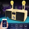 30W high-power SDRD  309 household KTV equipped with wireless microphone dual person duet Bluetooth speaker all-in-one machine 6