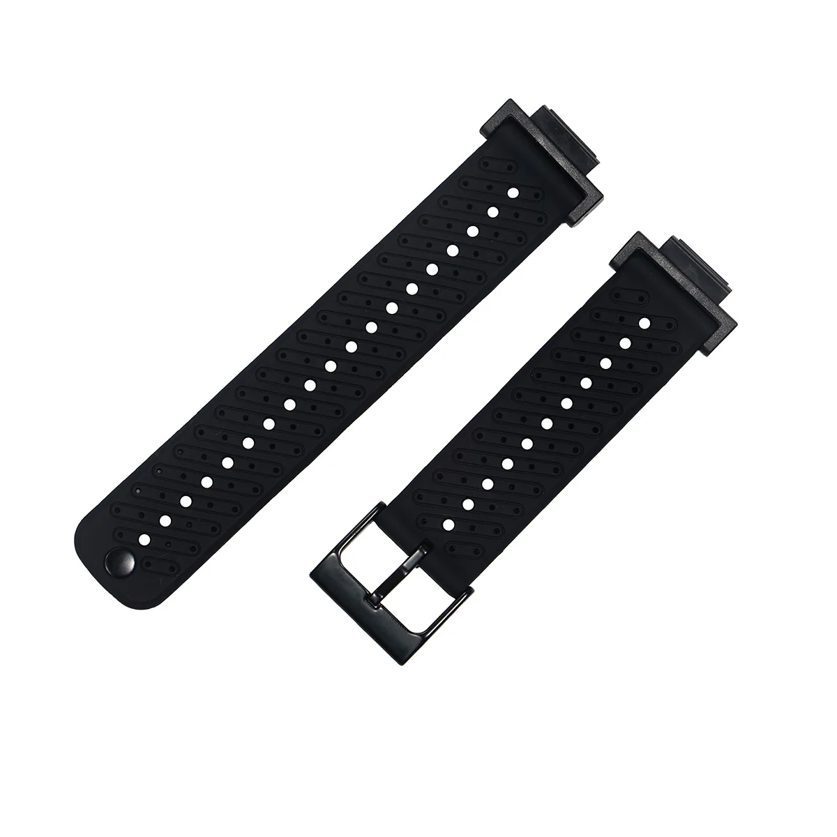 Two-Tone Silicone Sport Watchband Bracelet