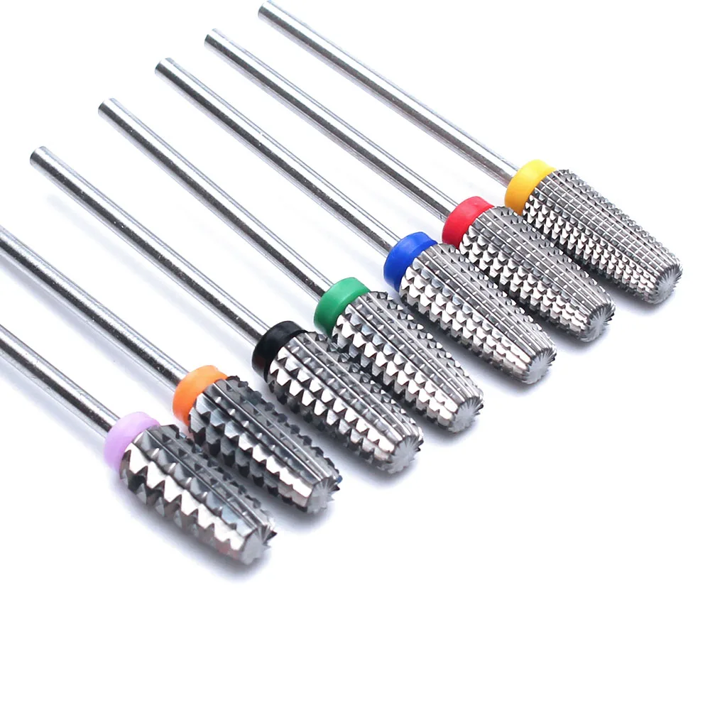 Tungsten Blue Rainbow Carbide Nail Drill Bits 66 Types for Manicure Machine Files Accessories nail drill bit,nail drill bits