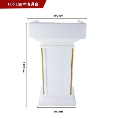 HighQuality Solid Wood Class Furniture Reception Desks Front Desk Cashier Desk Podium Tables Church Lectern Speech Table onsale