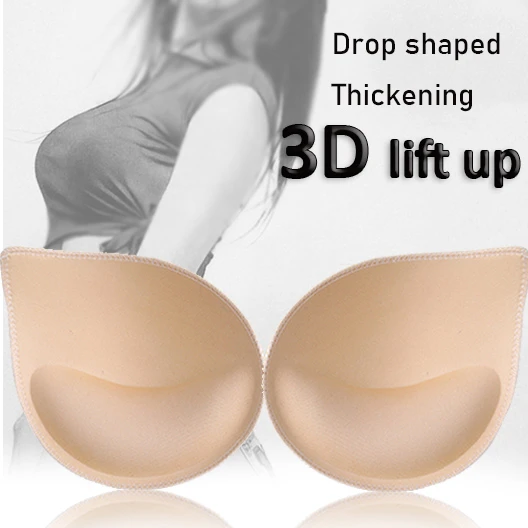 3D Push Up Sponge Bra Pads for Bikini Women Underwear Small breast
