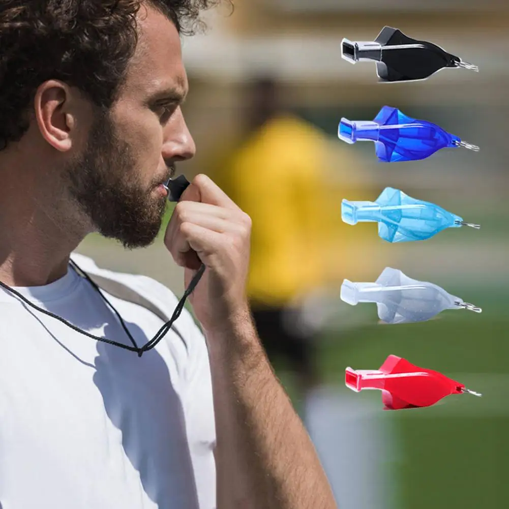 

Anti-lost Whistle Loud Sound Dolphin Referee Whistle with Lanyard Storage Box for Outdoor Training Sports Portable Hand Strap