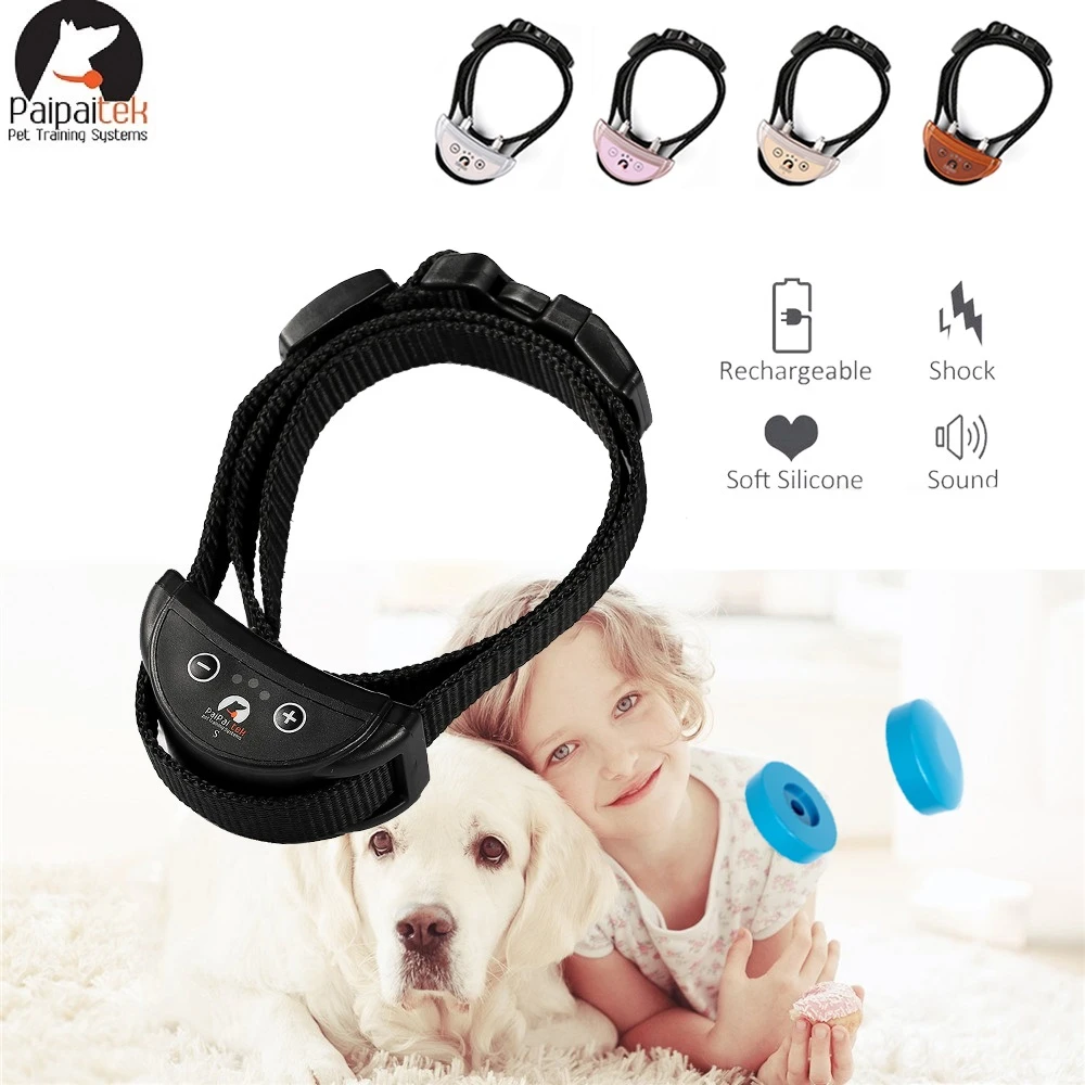 Dispositivo eléctrico antiladridos, Collar de entrenamiento para perros con de ladridos, seguro sin ladridos para tamaño S/M, recargable, resistente al agua| | - AliExpress