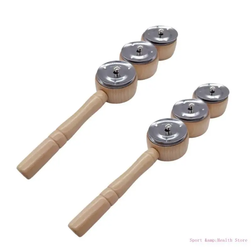 Tambourine Sticks Musical Bells Hand Rattles Bells Music Tambourine Percussion