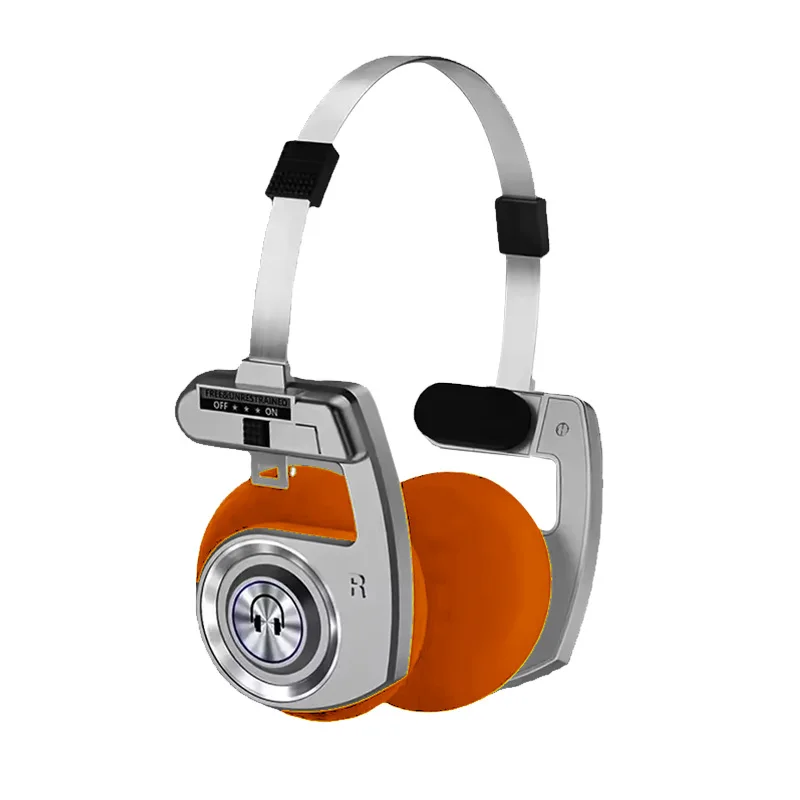 Description Picture 3 of itemRetro headphones wireless bluetooth headphones, stereo microphone headphones, HIFI wireless foldable noise canceling headphones