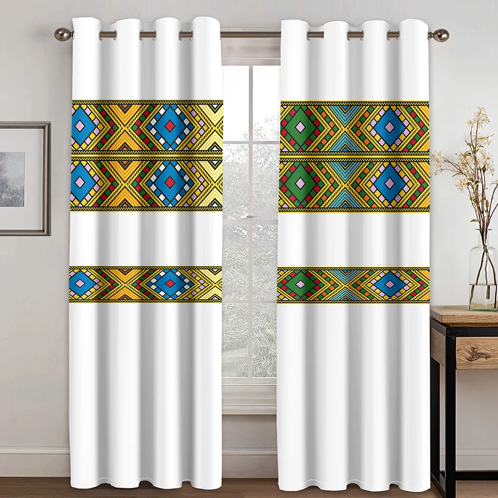 Rideaux traditionnels eritriean higthe caliti 2piece - Image 2