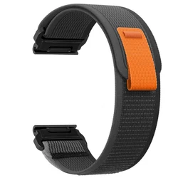 Premium Nylon QuickFit Sport Watch Band - 26mm & 22mm Strap - QuickFit 26mm (Black Grey)
