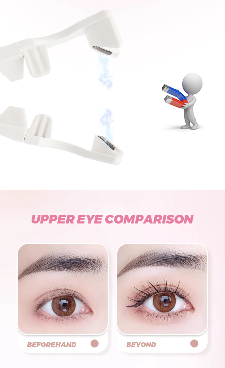 Reusable Magnetic Lashes with Magnets Tweezer Makeup Magnetic Eyelash Waterproof Magnetic Set Natural False Eyelash Extension