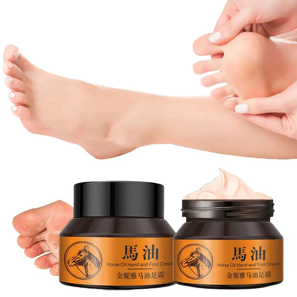 

Horse Oil Foot Cream Moisturize Soften Foot Skin Smooth Moisturize Removal Cracking Prevent Naturally Skin Dead Care Nouris A9J4