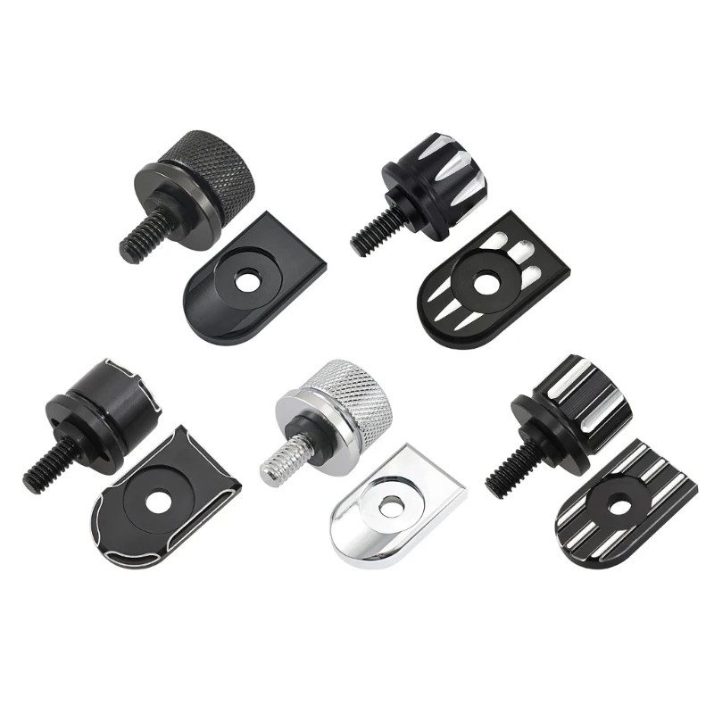 

Metal Motorbike Replacement Tab Screw Mount Knob Cover for 1996-2022 LX0E