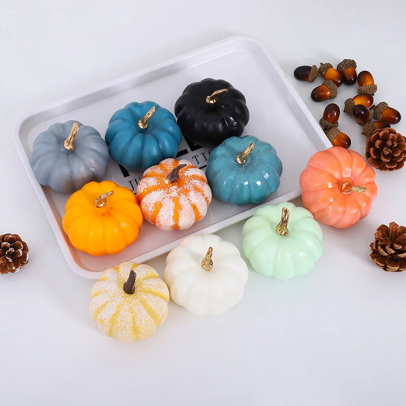 Mini Artificial Pumpkin Foam Ornamento, Simulação Vegetal, DIY Craft, Halloween Thanksgiving Decor, Home Party Decoration