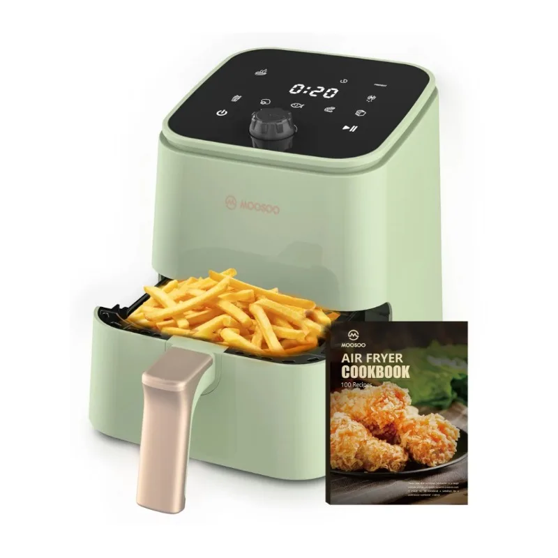 

2 Quart Small Air Fryer, Compact Mini Air Fryer with Adjustable Temp/Time Control, Touchscreen