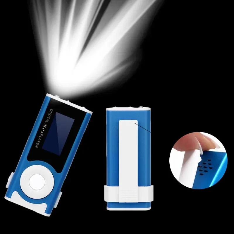 Lecteur MP3 Portable USB - Avec écouteurs Et Dragonne - Supporte MP3/WMA, Carte MicroSD Jusqu'à 32 Go - Batterie Lithium Rechargeable