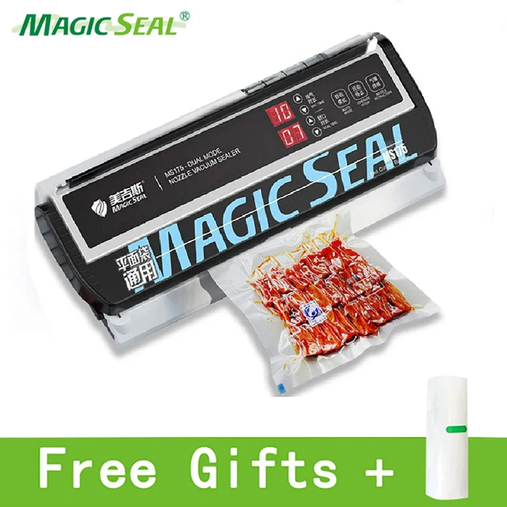 MAGIC SEAL MS175 Vacuum Sealer Machine Wet Vacuum Sealer Packaging Machine Professional Food Plastic Bag Sealer 2