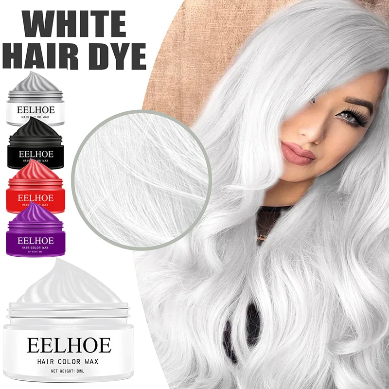 1Bottle Professional Temporary Hair Color Wax with Hair Bleach for Dry Styling Tools Hair Dye Cream Washable Disposable Hair Dry doormat washable cream 120x180 cm