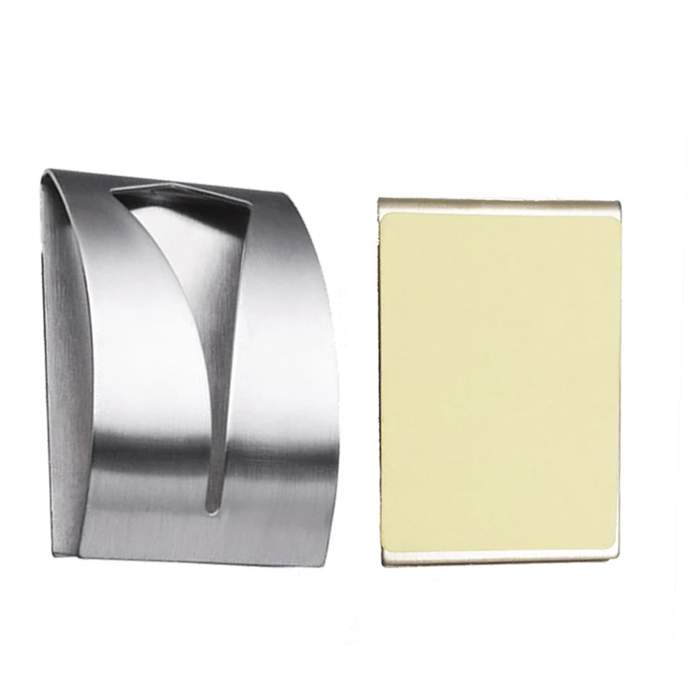 1PC Self Adhesive Towel Hook Holder Grabber Stainless Steel Towel Hook Wall Hangers Rack Holders for Bathroom Kitchen