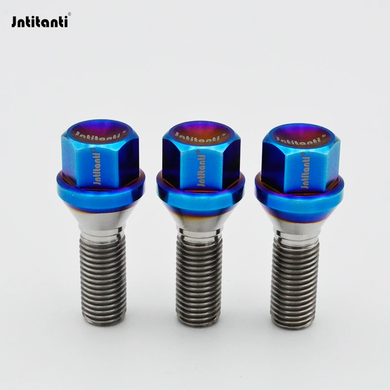 

Jntitanti Gr5 титановый Колесный Болт M12 * 1,5*28-50 мм для BMW,VW,Benz,Alfa Romeo и т. д. винты ступицы