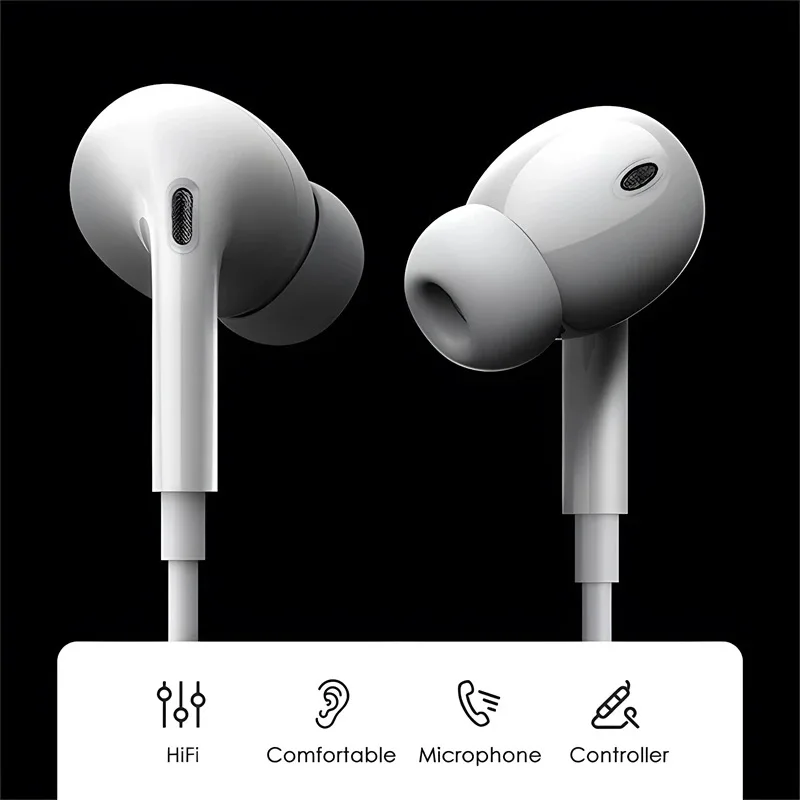 Original Type C Wired Earbuds Headphones For Samsung Galaxy S23 S22