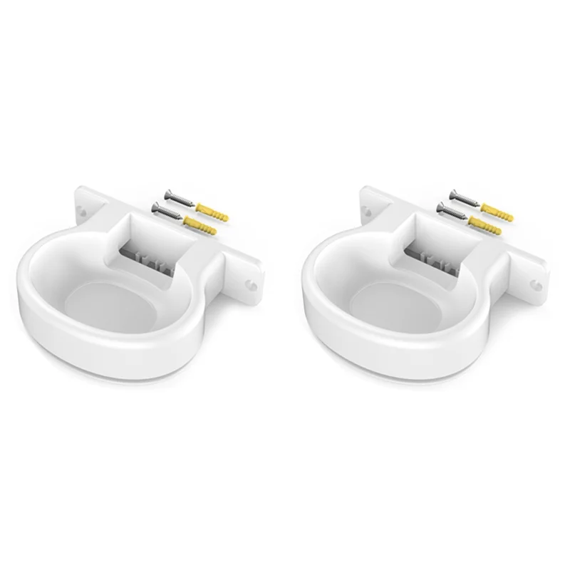 KK-B2-For Google Nest WiFi Pro Wall Mounting Bracket Intelligent Speaker Wall Storage Bracket Base, 2 PCS