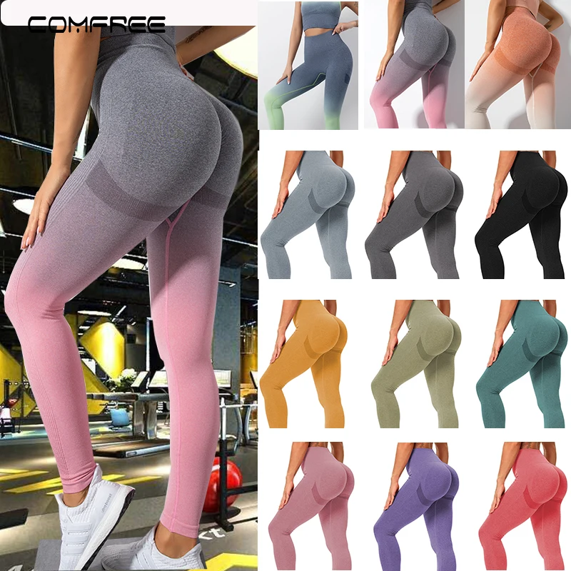 Course,Fitness Leggings de Compression pour Yoga Hivexagon Leggings de Sport Femme Couleur imprimé avec Une Poche à la Ceinture Collants Minceur élastiques Extensibles 