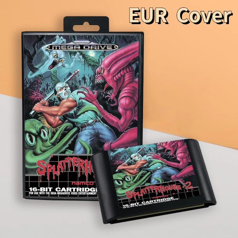 Splatterhouse 2 Per Sega Mega Drive/Genesis, Namco 1992, NTSC-J, Completo Di Scatola