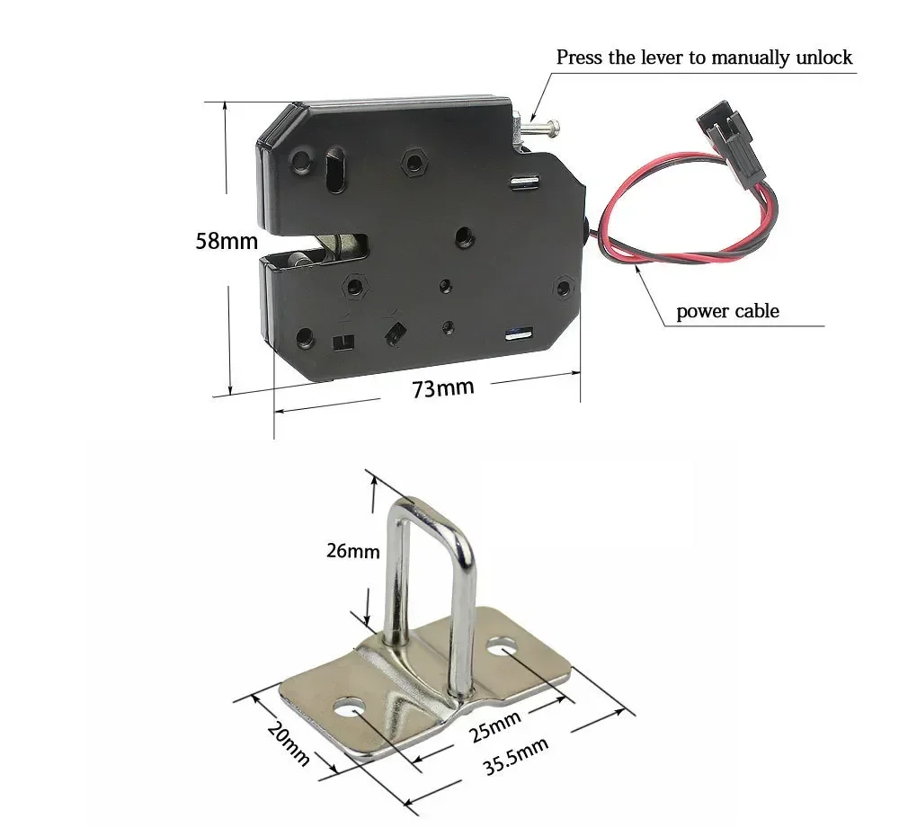 Door Locks DC 12V Small Electromagnetic Lock Automatic Vending Electric Control Mini Cabinet Door Electronic Lock electronic lock