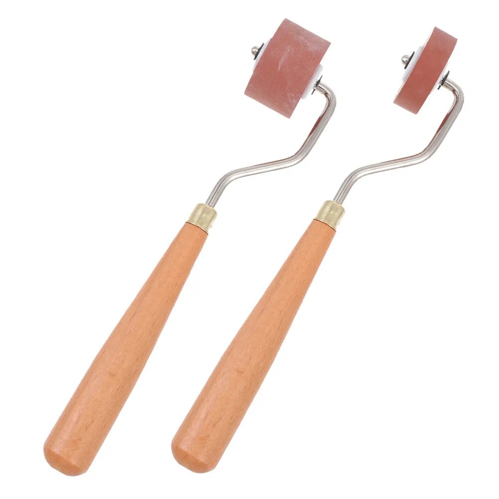 2Pcs 고무 인쇄용 잉크 롤러 예술 공예 수채화 아크릴 인쇄 도구를위한 휴대용 간편한 인쇄 도구