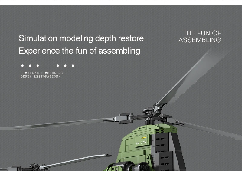 Lego Technic Hélicoptère de chasse militaire