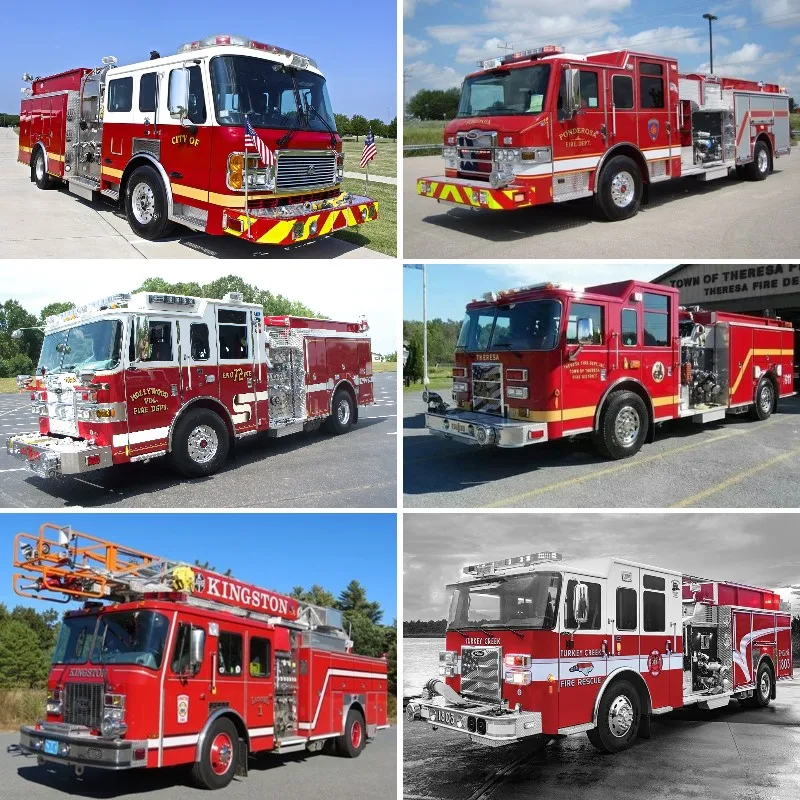 Diamonds Painting Fire Truck Fire Truck Picture Rhinestones Kit