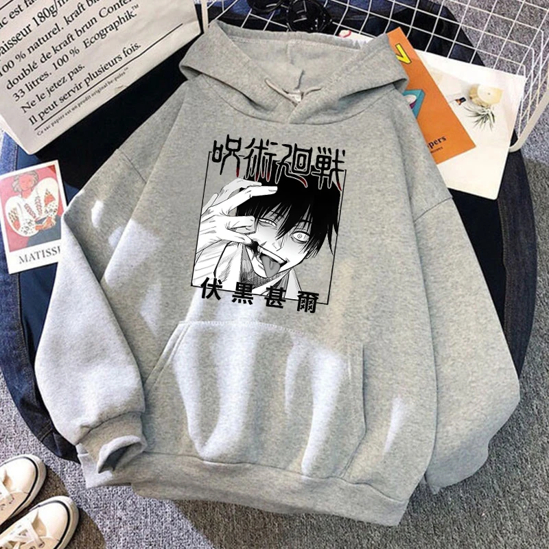 Women'S Winter Autumn Fashion Hooded Casual Long Sleeve Anime Fushiguro Toji Hoodies Sweatshirts Loose Pullover