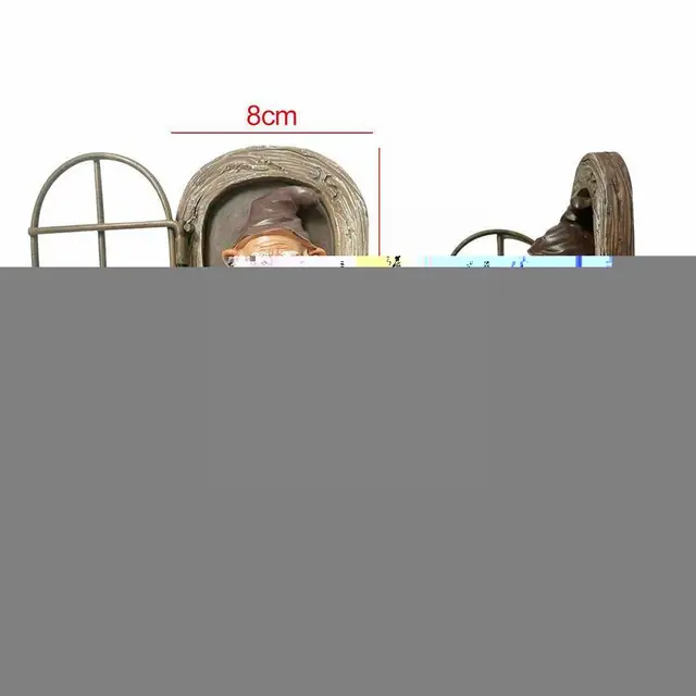 Elf Out Az Ajtófa Ölelő-Garden Dísz Fa Dekoráció Szobor Figurák Kerti Udvar Újszerű Kültéri Művészet-Fa Dekora I5A0 - Image 4