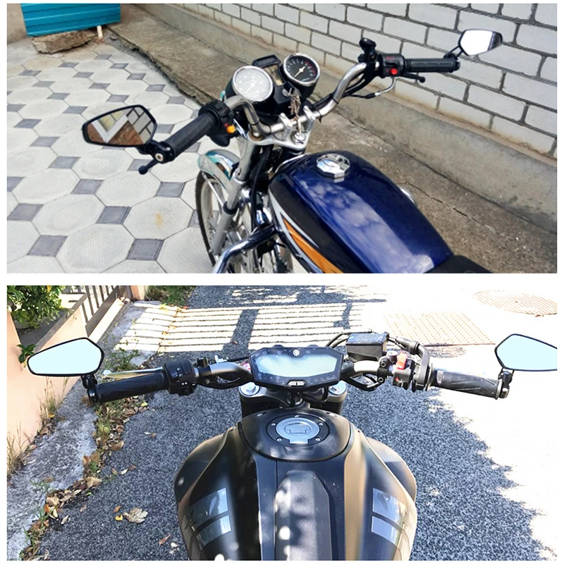 범용 오토바이 알루미늄 미러 핸들 바 엔드, 야마하 WR250 450 WR250F WR450F YZ250FX YZ450FX 용, 1 쌍